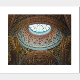 golden ornate ceiling Posters and Art